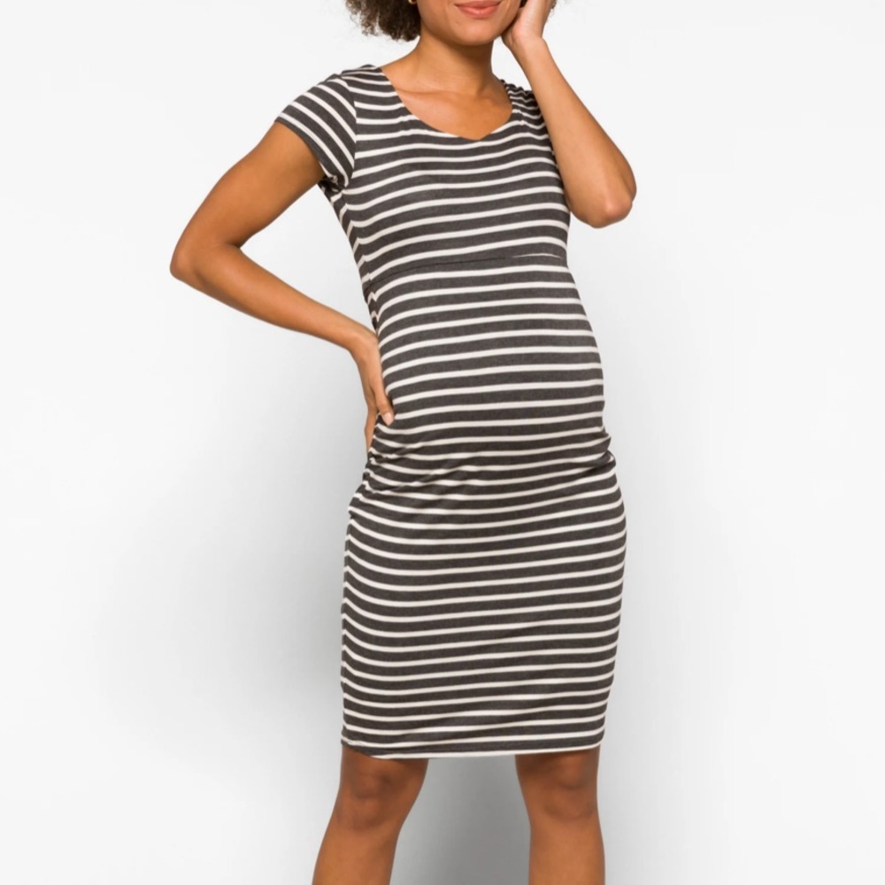 Loveapella Greta Maternity Short Sleeve Dress